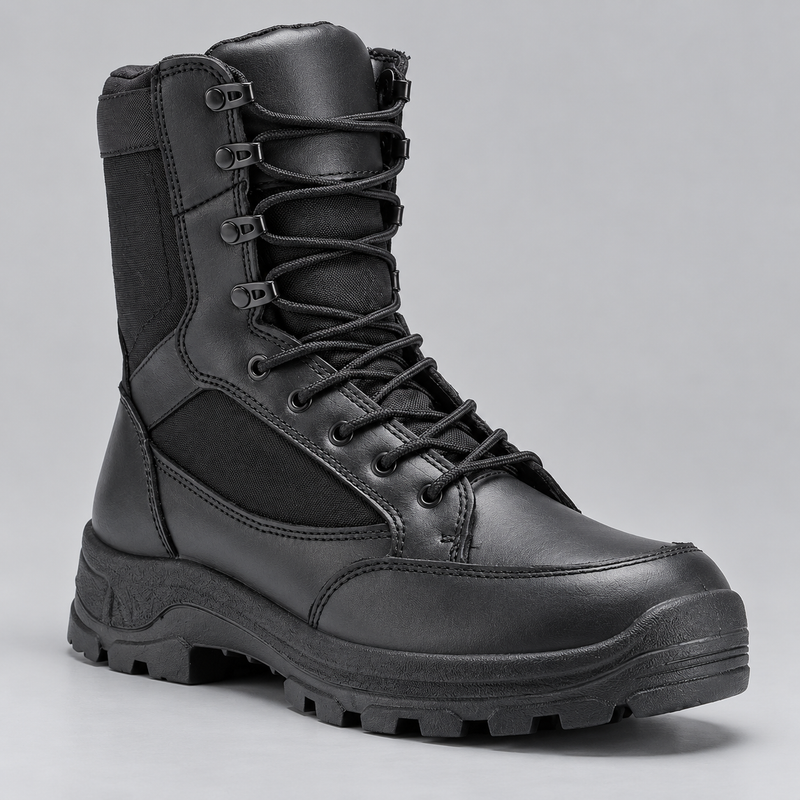 Men's Waterproof Soft Toe Tactical Boots with Rubber Outsole