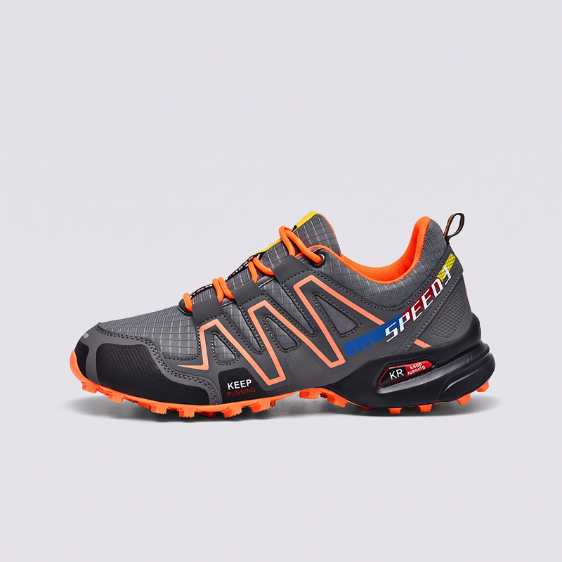 Men's Low Cut Trail Running Shoes with Lugged Outsole