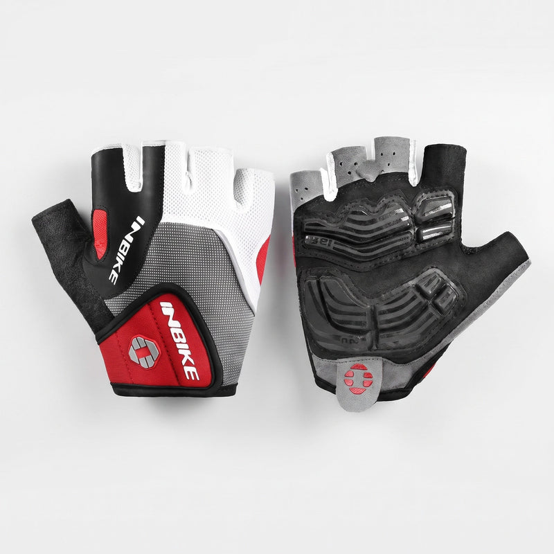 Men's Half Finger Cycling Gloves with Gel Padded Palm