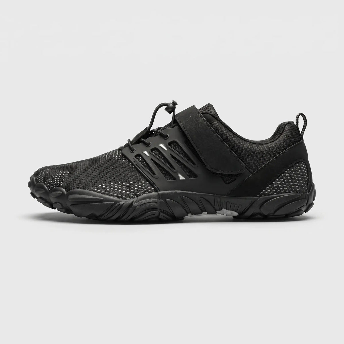 Men's Wide Toe Box Barefoot Shoes with Flexible Sole and Quick Pull Lace