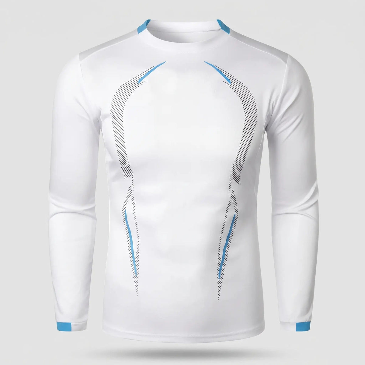 Men's Long Sleeve Quick Dry Running Top With Stretch Knit