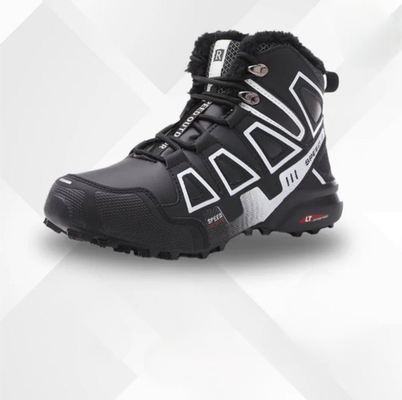 Unisex Winter Hiking Boots with Faux Fur Lining and Non Slip Sole