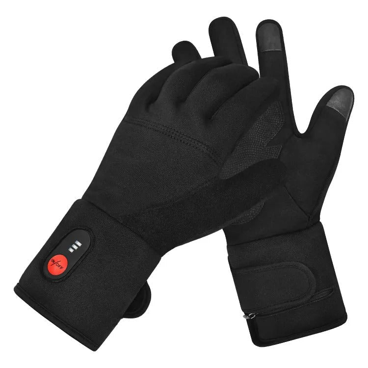 Unisex Ultra Thin Heated Glove Liners with 3 Heat Settings and Touchscreen Fingers