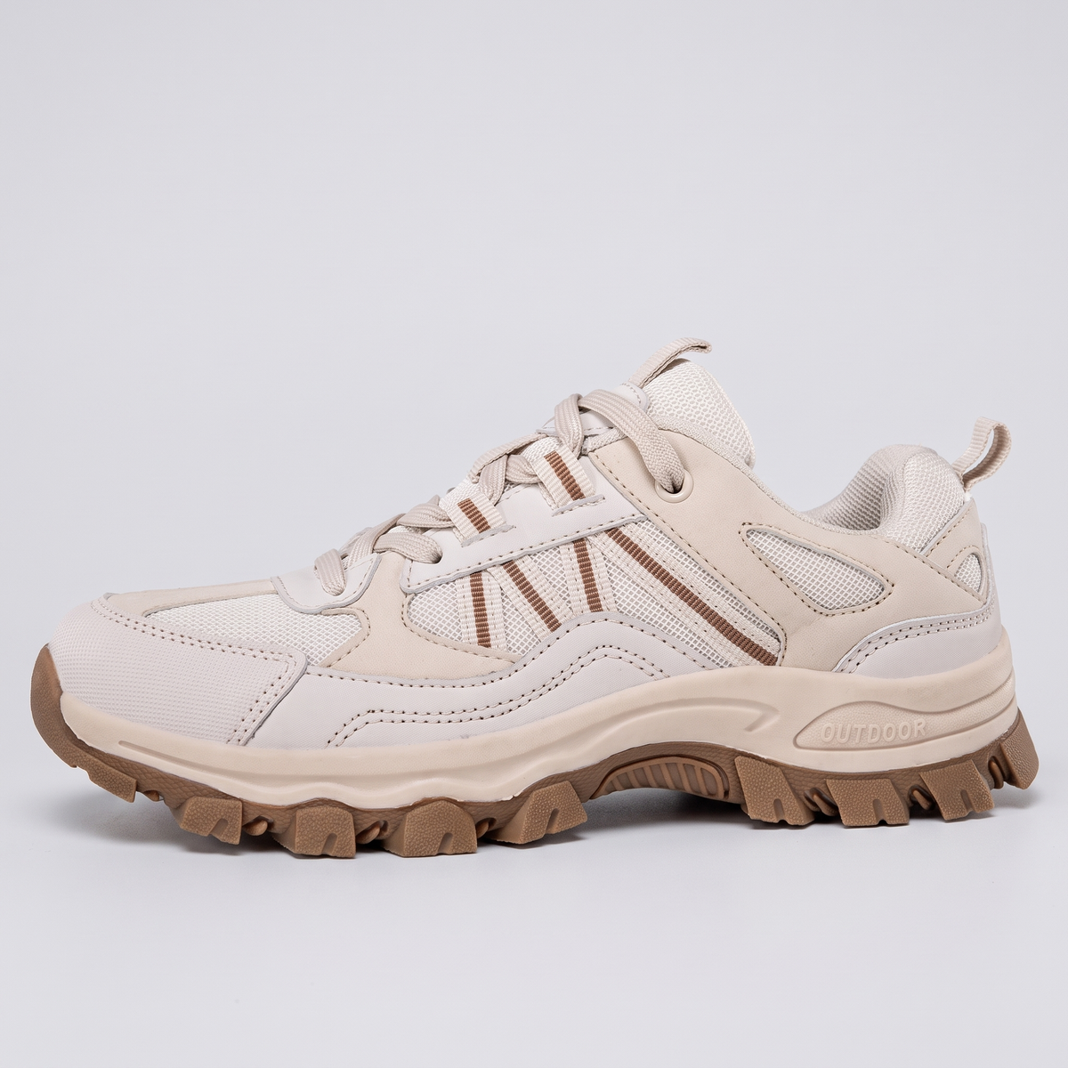 Men's Lightweight Breathable Hiking Shoes with Cushioned Midsole and Rubber Outsole