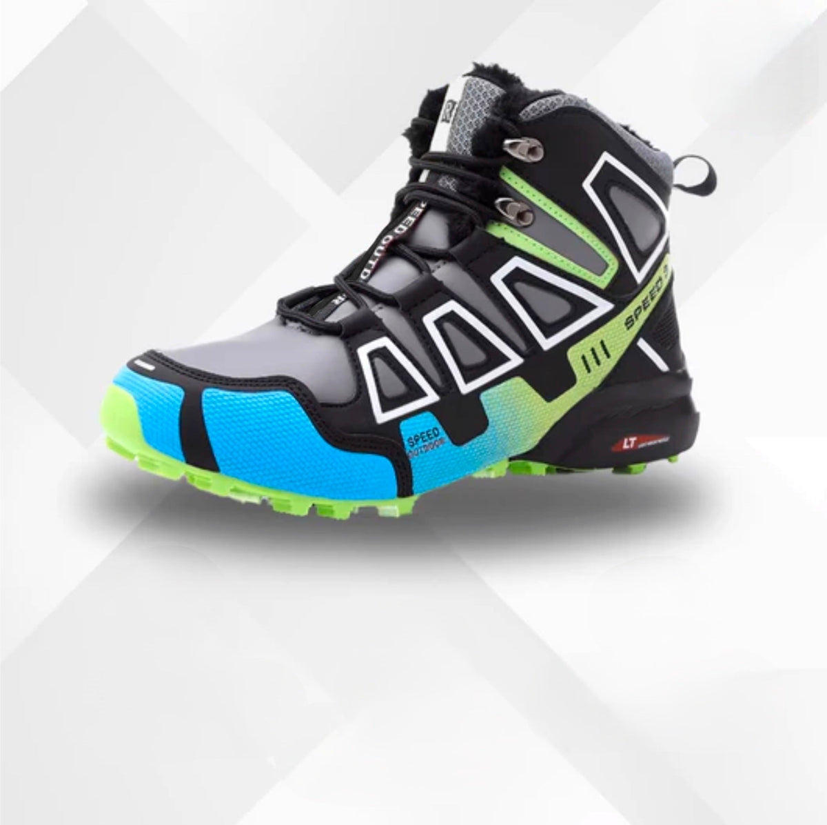 Unisex Winter Hiking Boots with Faux Fur Lining and Non Slip Sole