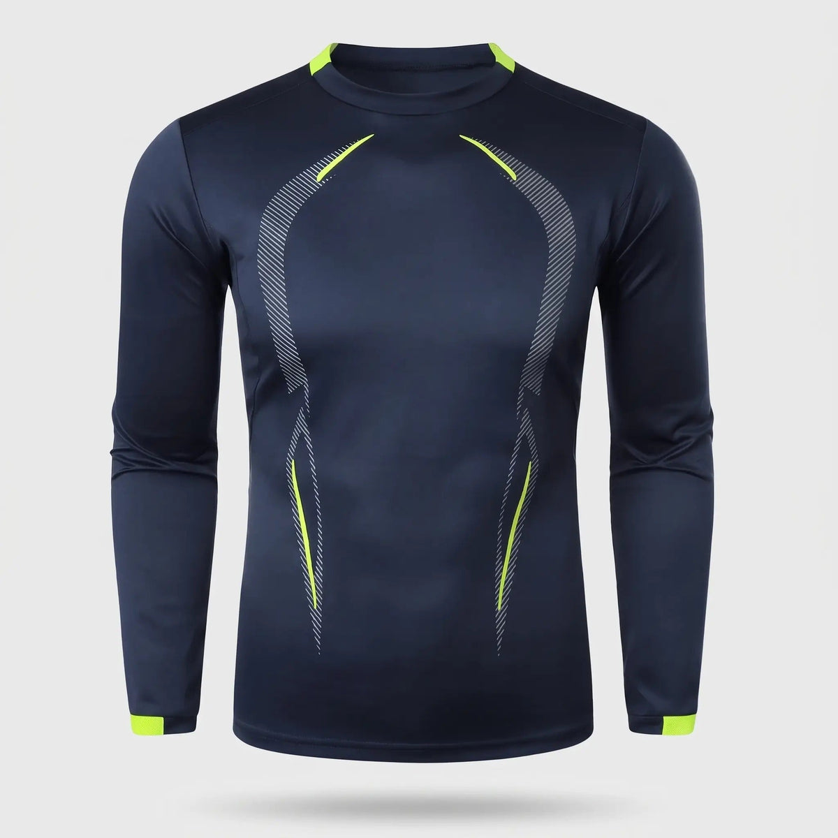 Men's Long Sleeve Quick Dry Running Top With Stretch Knit