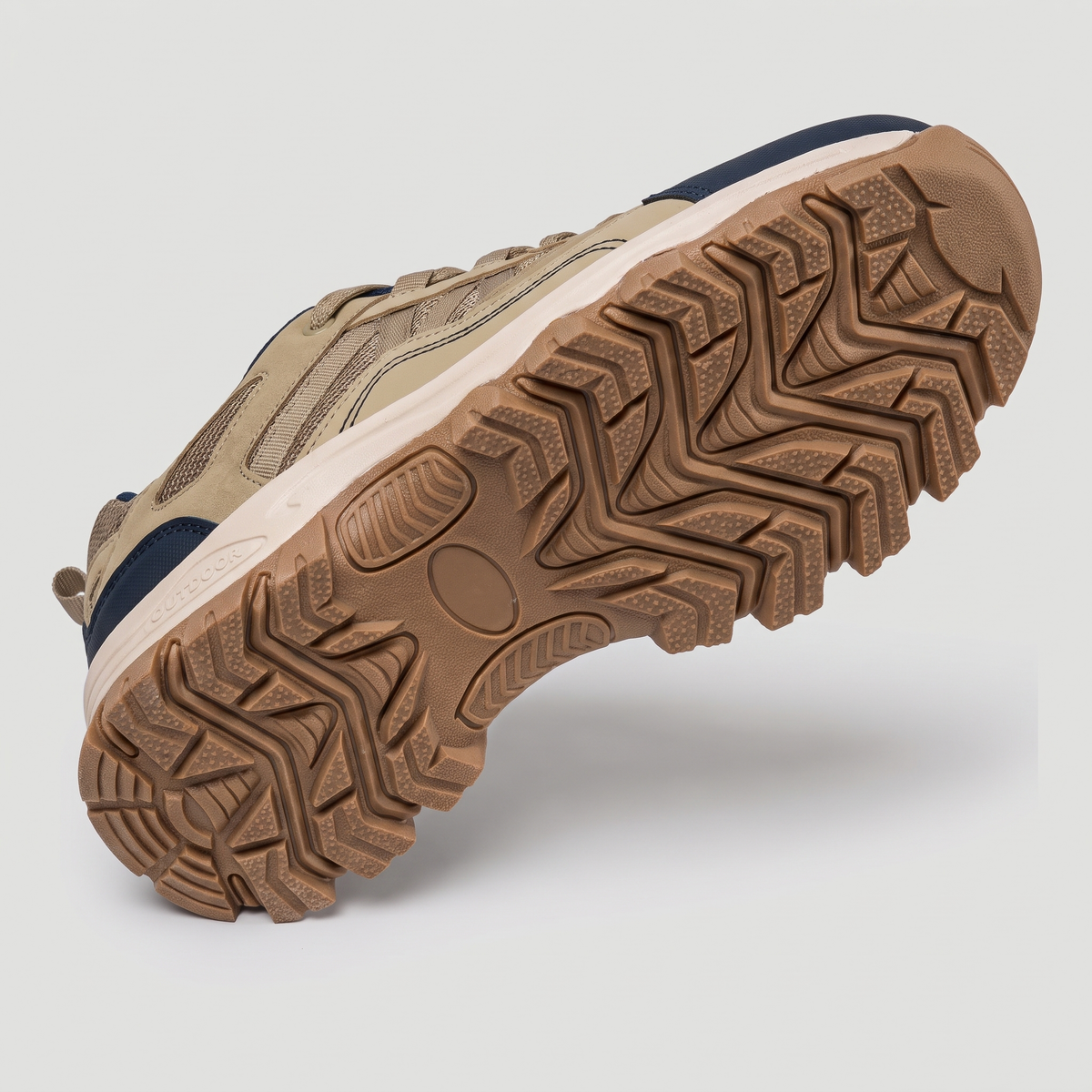 Men's Lightweight Breathable Hiking Shoes with Cushioned Midsole and Rubber Outsole