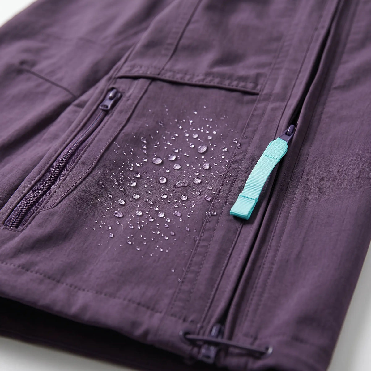 Women's Water Repellent Softshell Wide Leg Trail Trousers with Zip Pockets