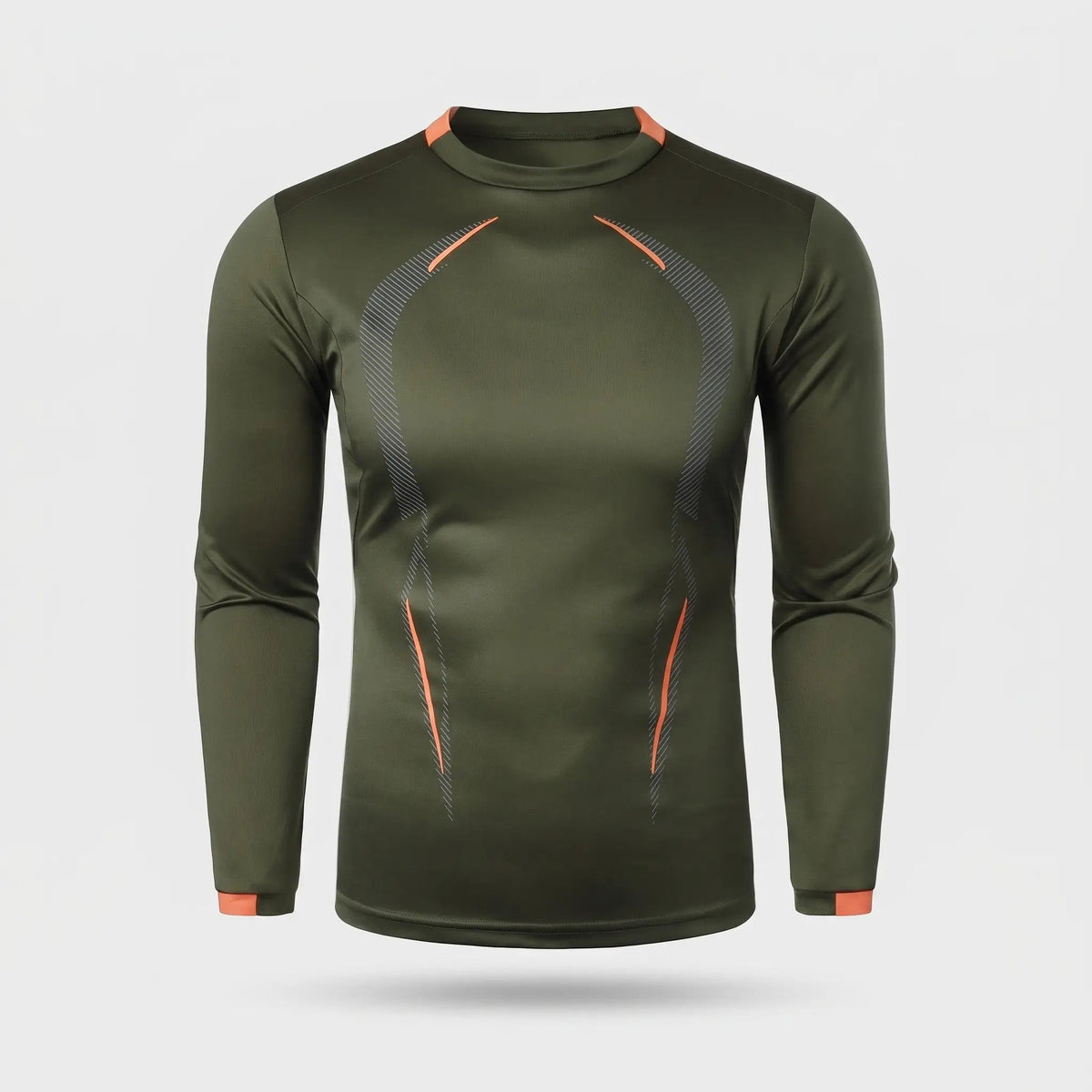 Men's Long Sleeve Quick Dry Running Top With Stretch Knit