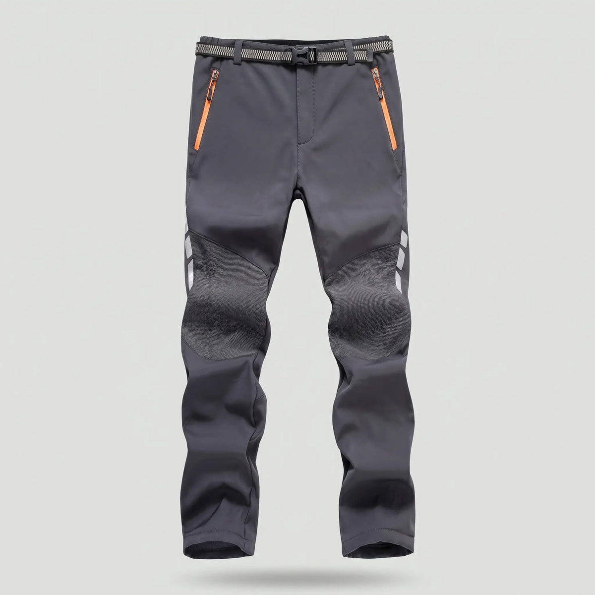 Men's Insulated Softshell Hiking Pants With Fleece Lining And Reinforced Knees