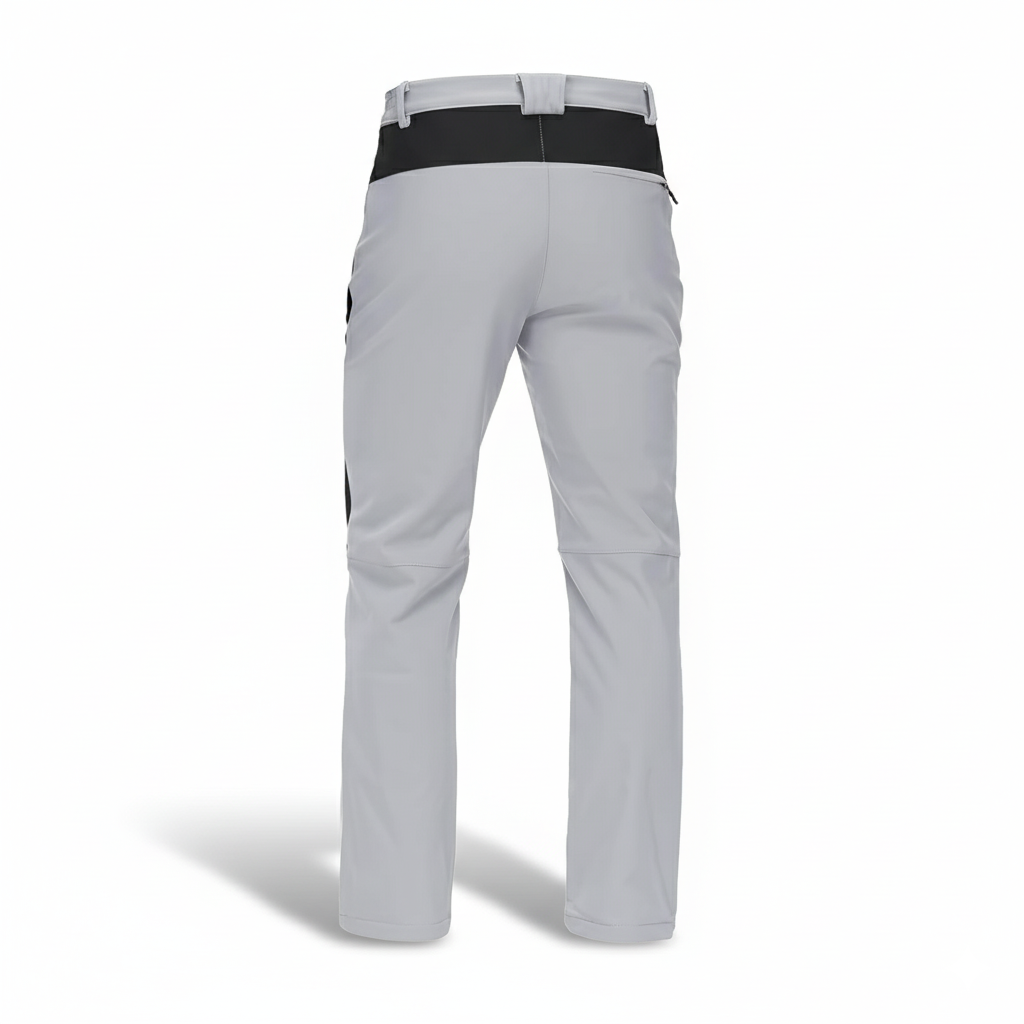 Men's Waterproof Fleece Lined Cargo Pants with Zip Pockets and Articulated Knees