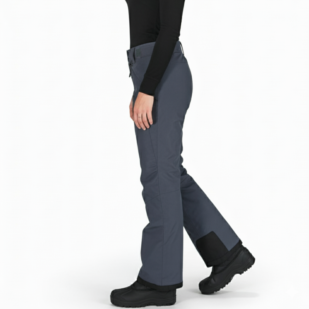 Women's Waterproof Insulated Snow Pants with Adjustable Straps and Boot Gaiters