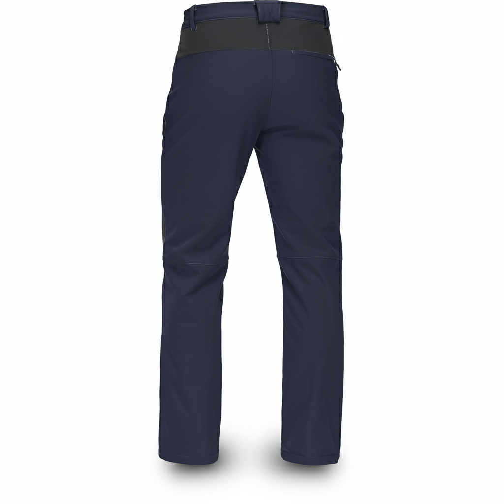 Men's Waterproof Fleece Lined Cargo Pants with Zip Pockets and Articulated Knees