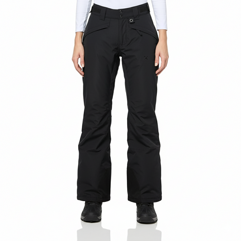 Women's Waterproof Insulated Snow Pants with Adjustable Straps and Boot Gaiters
