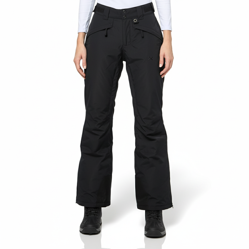 Women's Insulated Waterproof Snow Pants with Adjustable Waist and Boot Gaiters