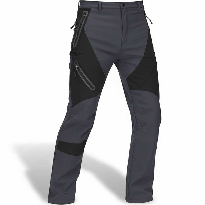 Men's Waterproof Fleece Lined Winter Cargo Pants with Multi Zip Pockets