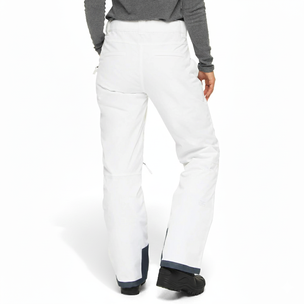 Women's Waterproof Insulated Snow Pants with Adjustable Straps and Boot Gaiters