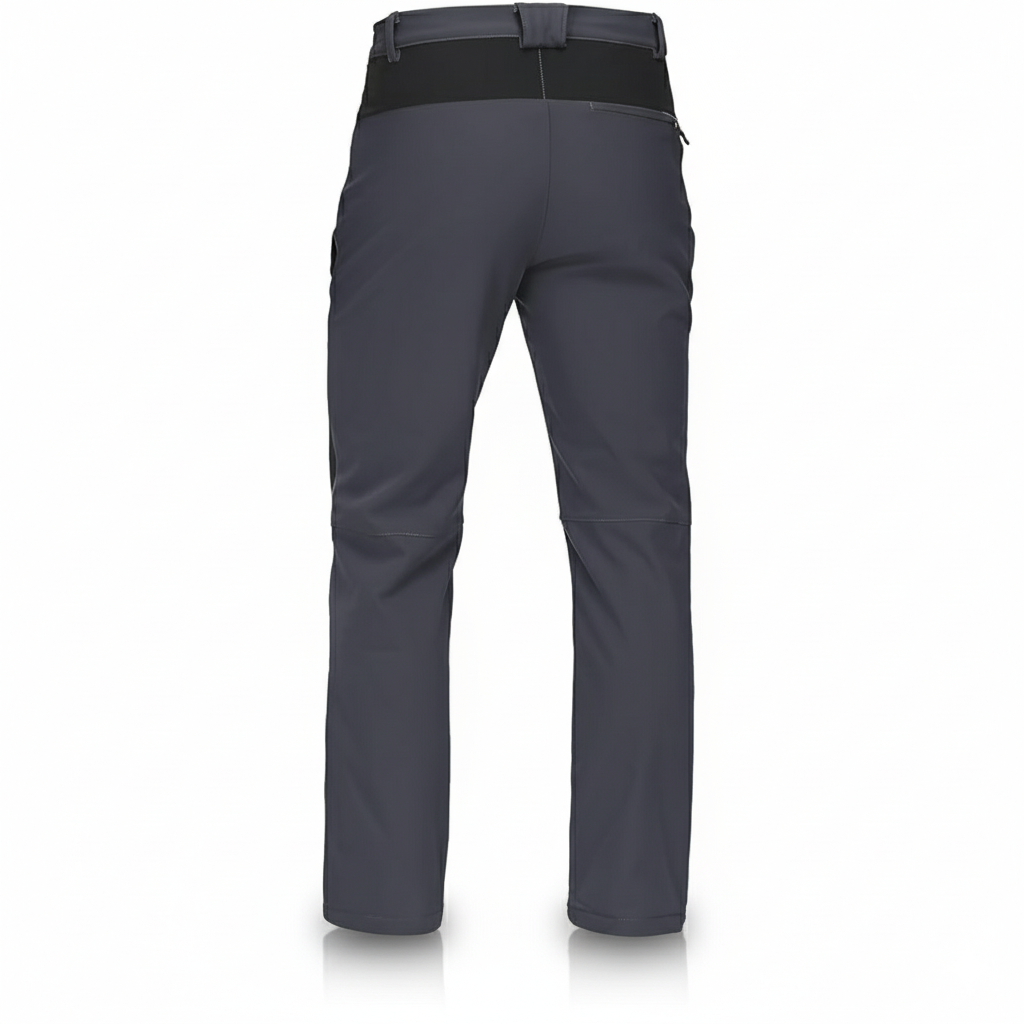 Men's Waterproof Fleece Lined Cargo Pants with Zip Pockets and Articulated Knees