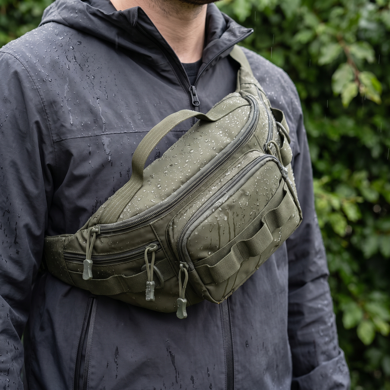 Men's Water Resistant Outdoor Waist Pack with Multi Pockets