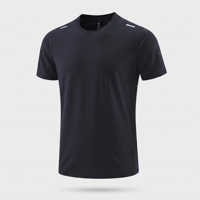 Men's Quick Dry Running T Shirt With Ribbed Breathable Weave