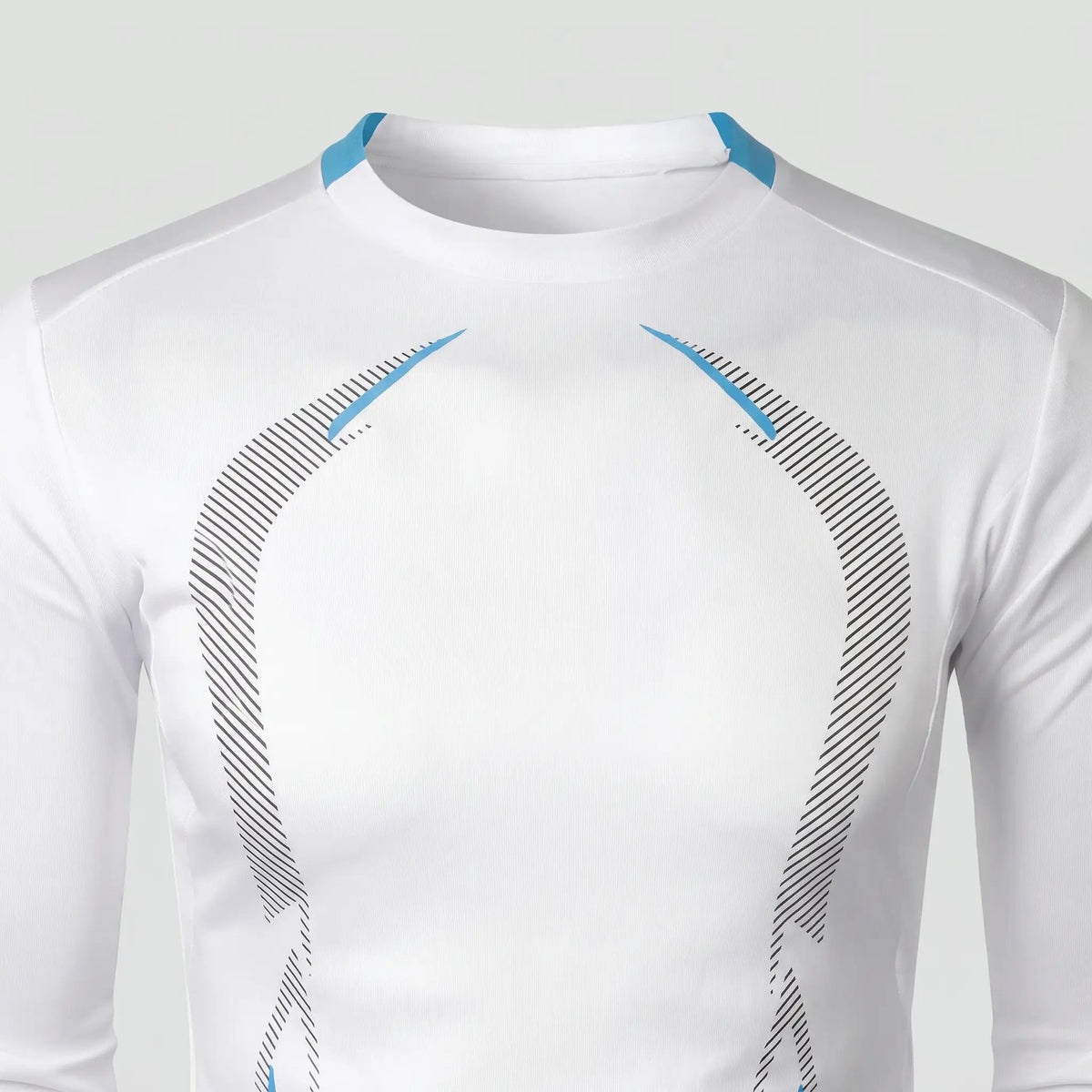 Men's Long Sleeve Quick Dry Running Top With Stretch Knit