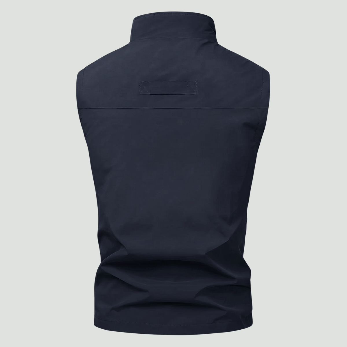 Men's Lightweight Outdoor Vest With Six Pockets And High Collar