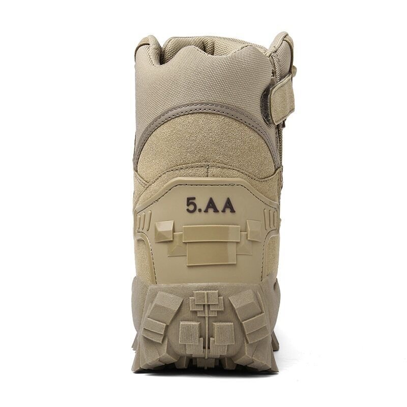 Men's High Top Tactical Boots with Non Slip Lug Sole and Lace Up