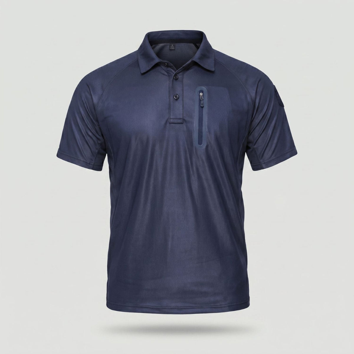 Men's Quick Dry Outdoor Polo Shirt With Zip Chest Pocket