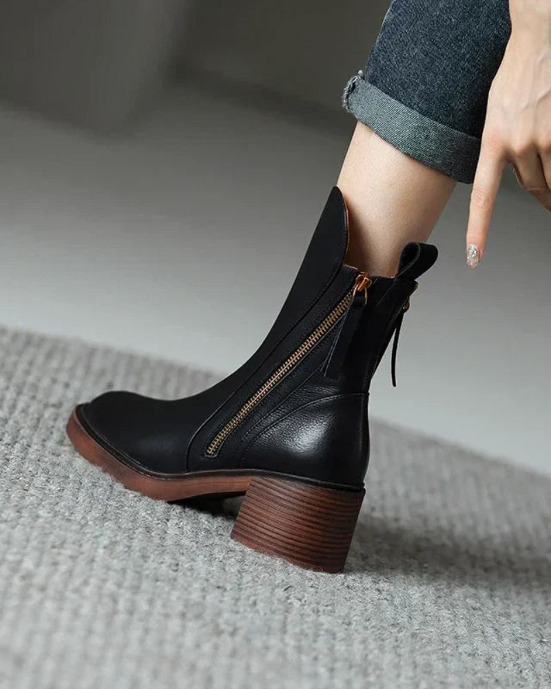 Valorine Women's Ankle Boots | Leather Chelsea Booties