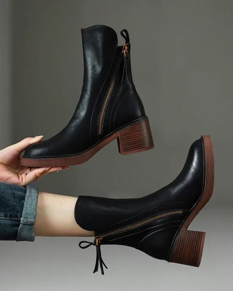 Valorine Women's Ankle Boots | Leather Chelsea Booties