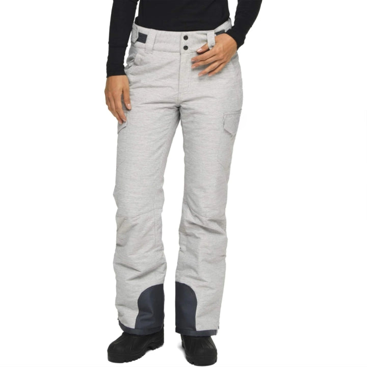 Women's Insulated Waterproof Cargo Snow Pants with Zip Pockets