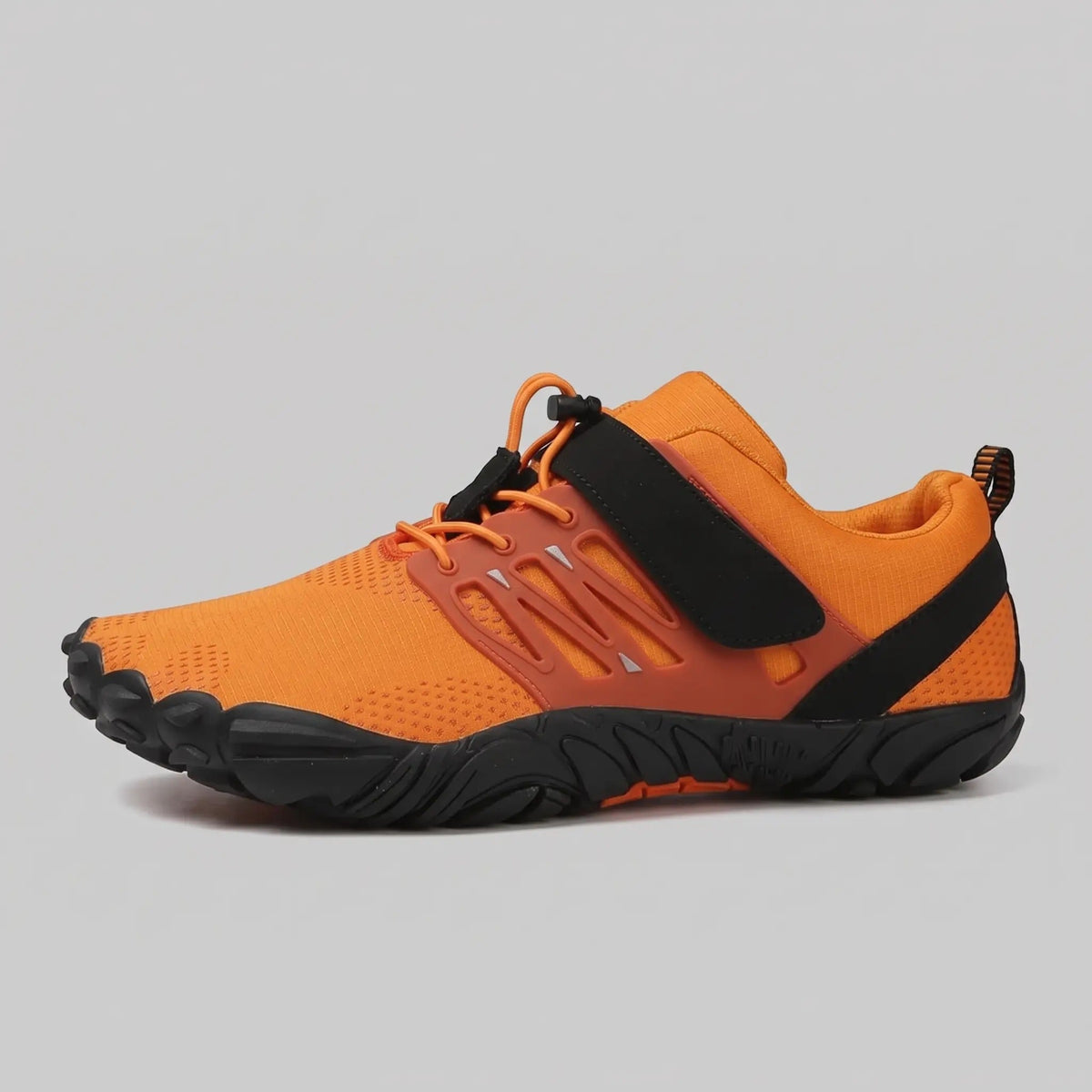 Men's Wide Toe Box Barefoot Shoes with Flexible Sole and Quick Pull Lace