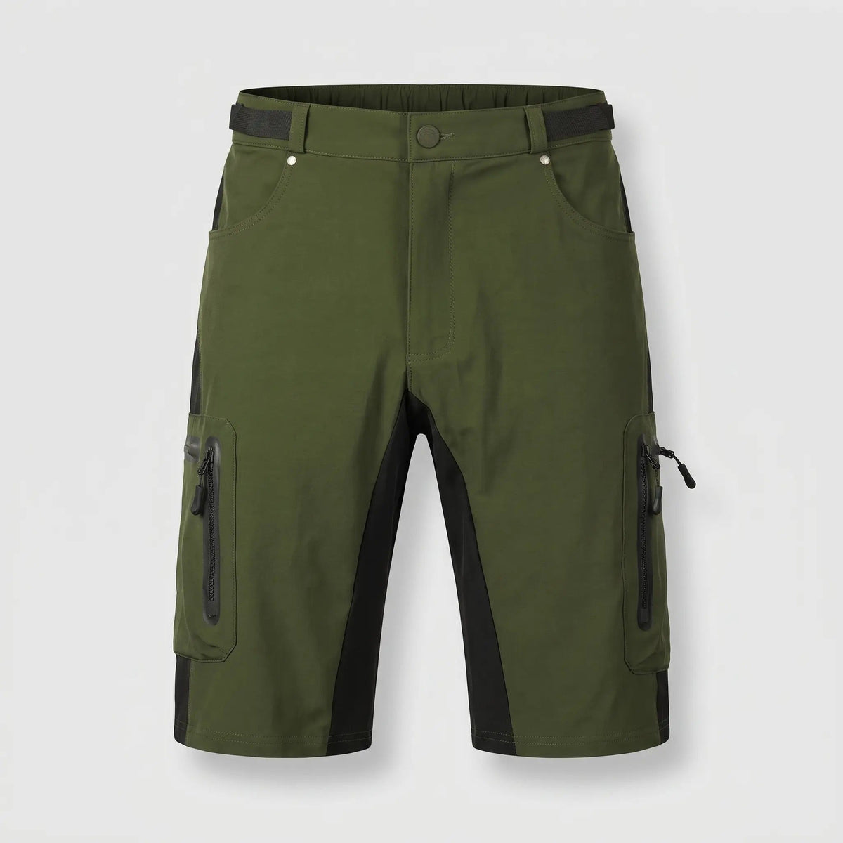 Men's Baggy MTB Shorts With Zip Thigh Pockets And Stretch Panels