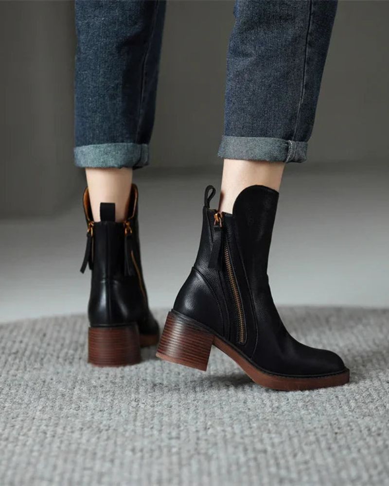 Valorine Women's Ankle Boots | Leather Chelsea Booties