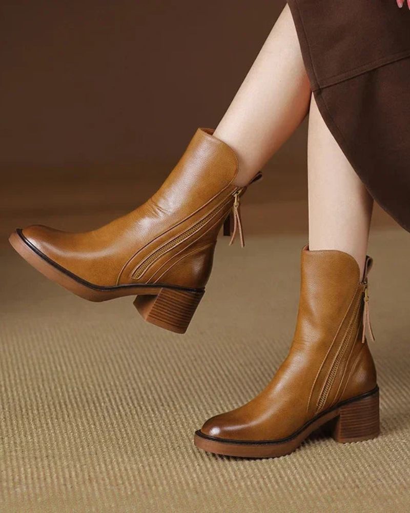 Valorine Women's Ankle Boots | Leather Chelsea Booties