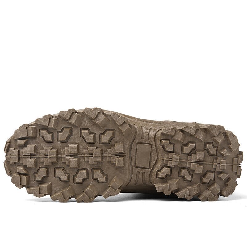 Men's High Top Tactical Boots with Non Slip Lug Sole and Lace Up