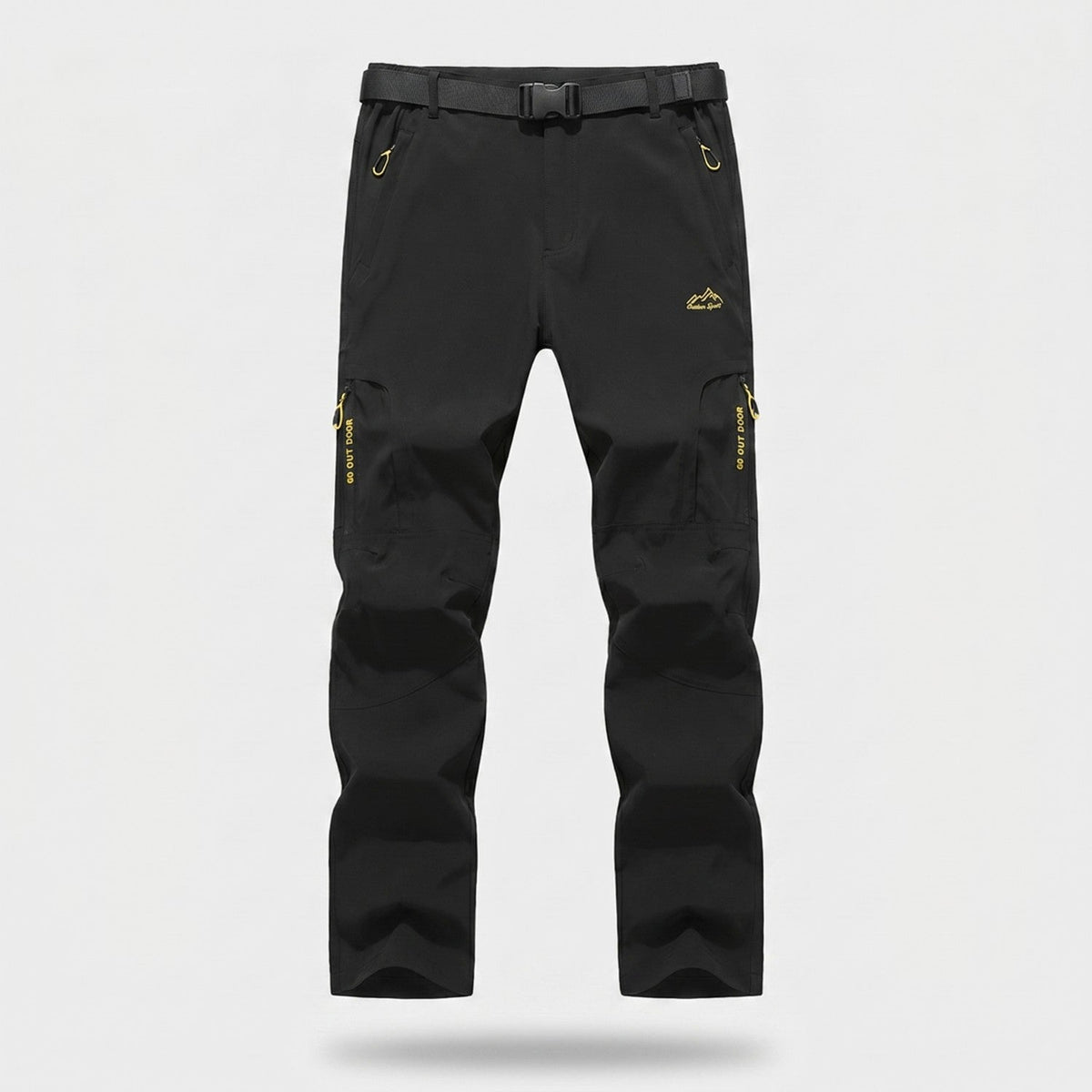 Men's Quick Dry Hiking Pants With Zip Cargo Pockets And Mesh Lining