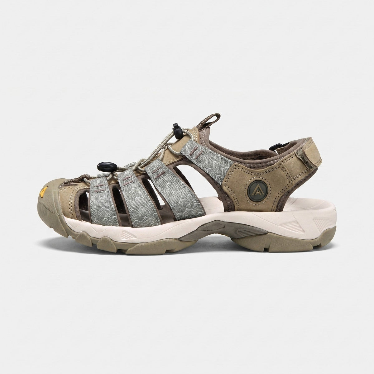 Men's Closed Toe Walking Sandals with Rubber Toe Cap