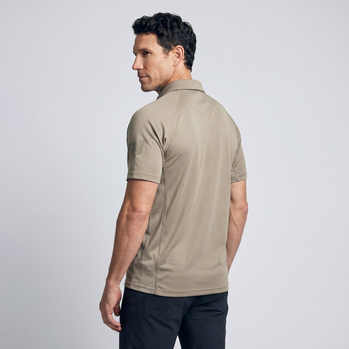 Men's Quick Dry Outdoor Polo Shirt With Zip Chest Pocket
