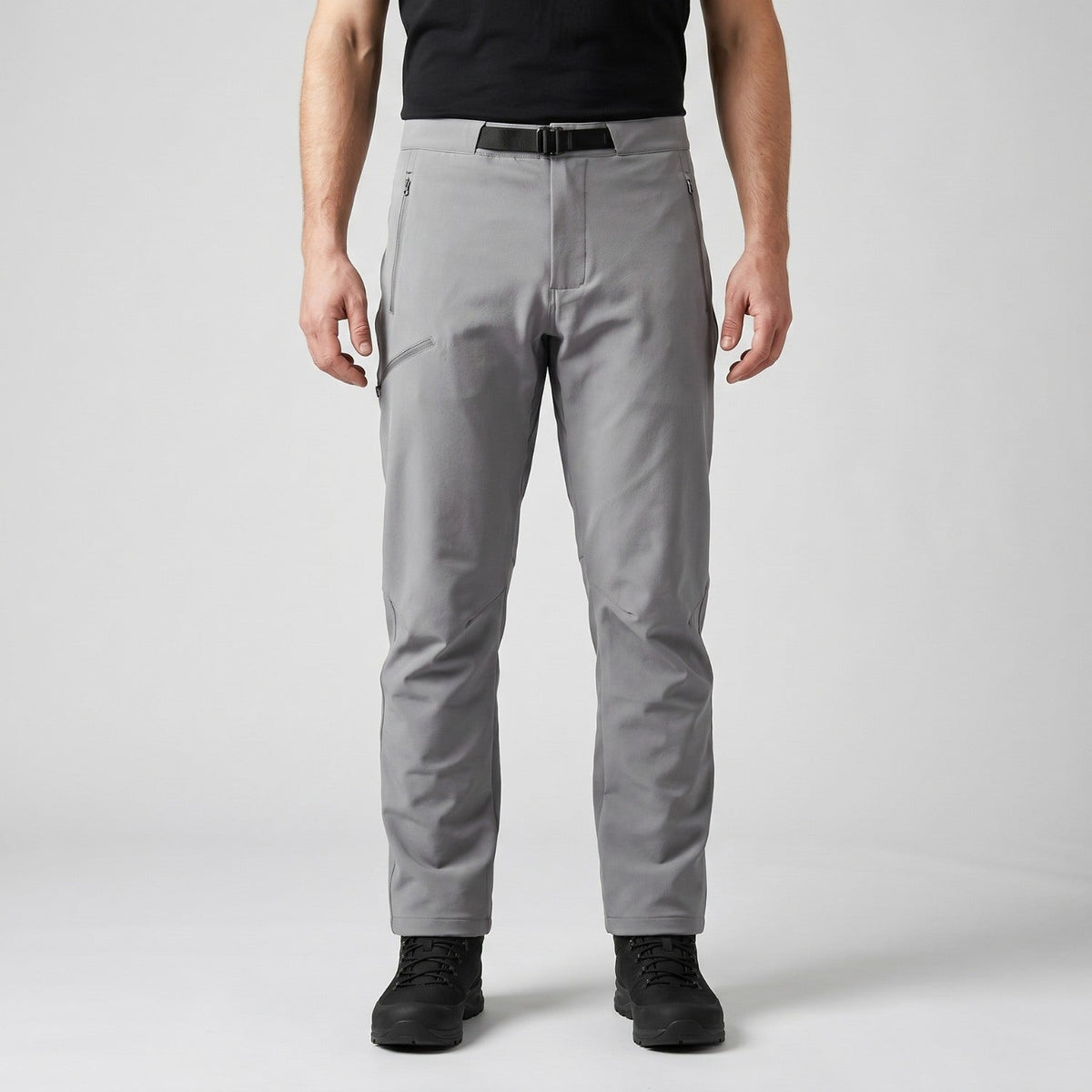 Men’s Fleece-Lined Hiking Pants with 4-Way Stretch and Water-Repellent Finish