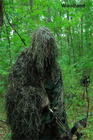 Men's Ultra Light Ghillie Bow Hunting Jacket with Attached Hood