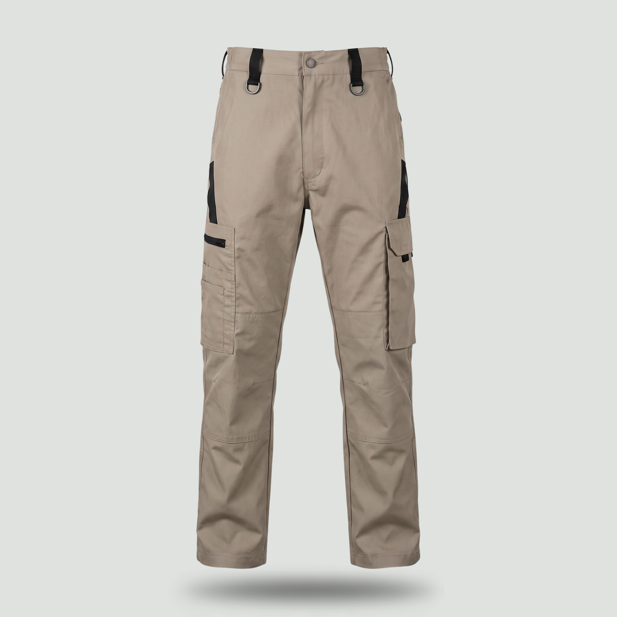Men’s Water-Resistant Tactical Cargo Pants with Multiple Pockets and Regular Fit