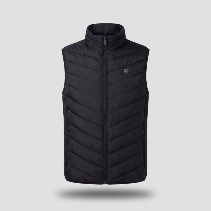 Men's Heated Vest With Four Heating Zones And USB Power Bank Compatible