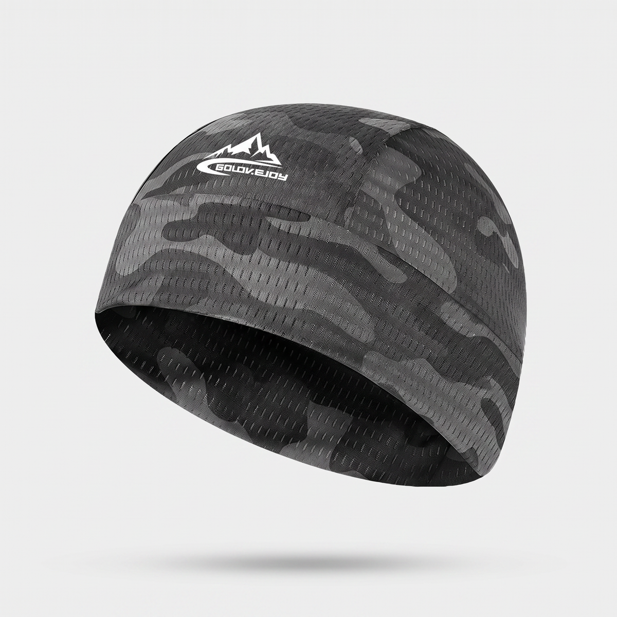 Men's Brimless Skull Cap with Open Eyelet Knit