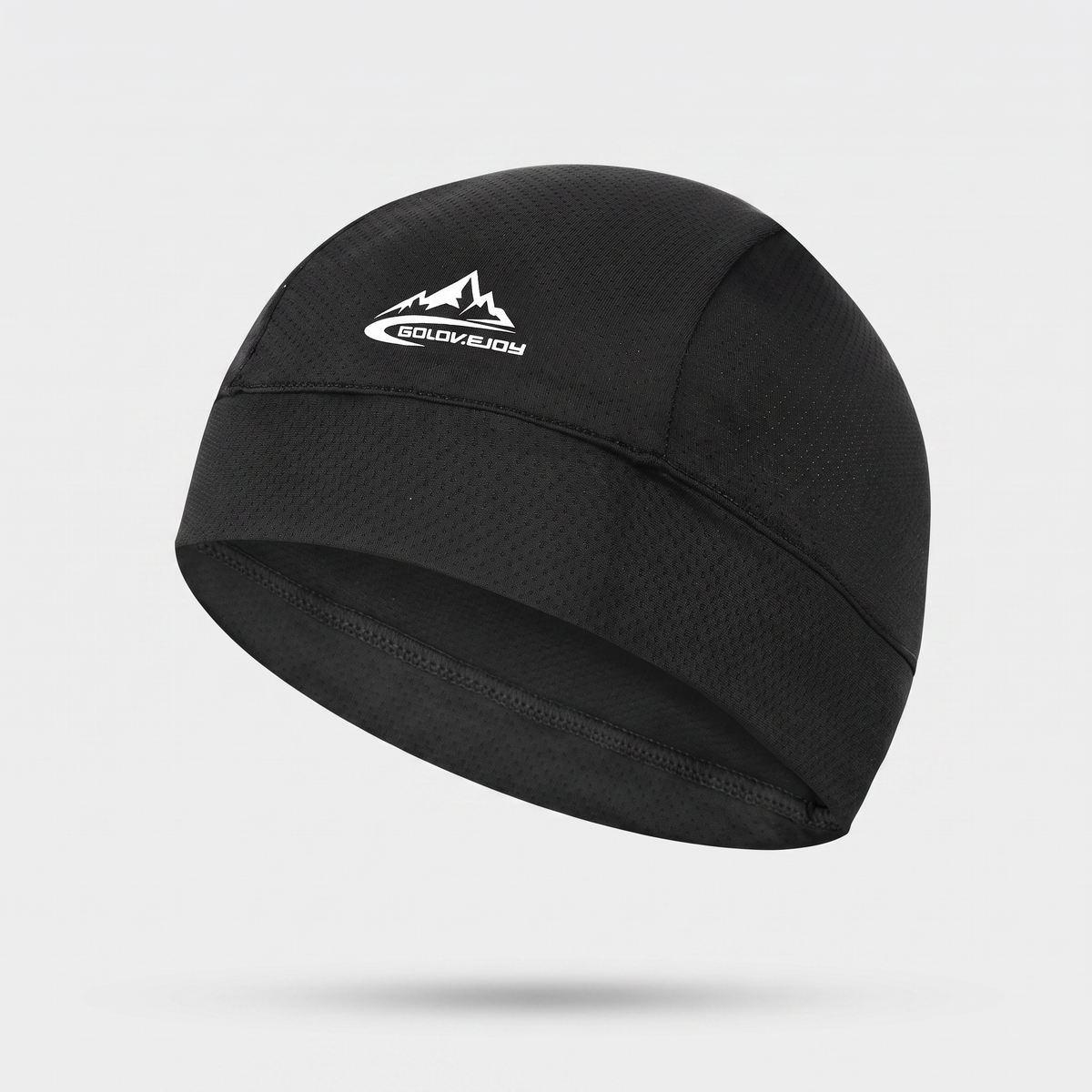 Men's Brimless Skull Cap with Open Eyelet Knit