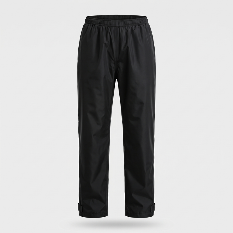 Women's Lightweight Rain Trousers with Zip Pockets and Reflective Leg Strips