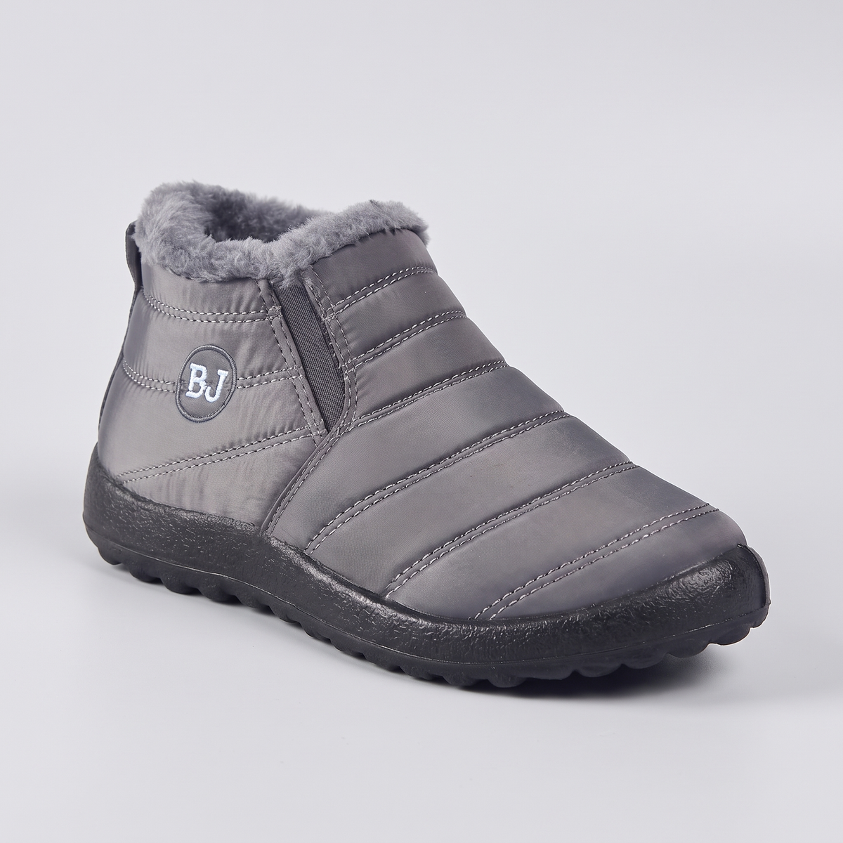 Women's Snow Boots - Faux Fur Lined Winter Boots - Slip On Ankle Boots