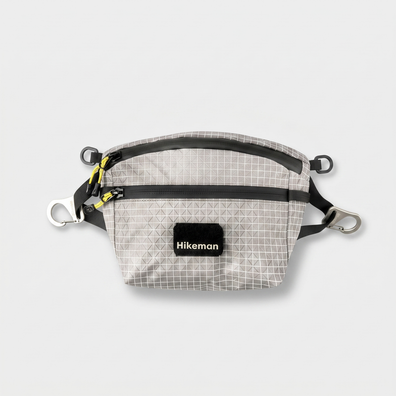 Men's Tactical Waist Pack with Detachable Crossbody Strap and Multiple Compartments