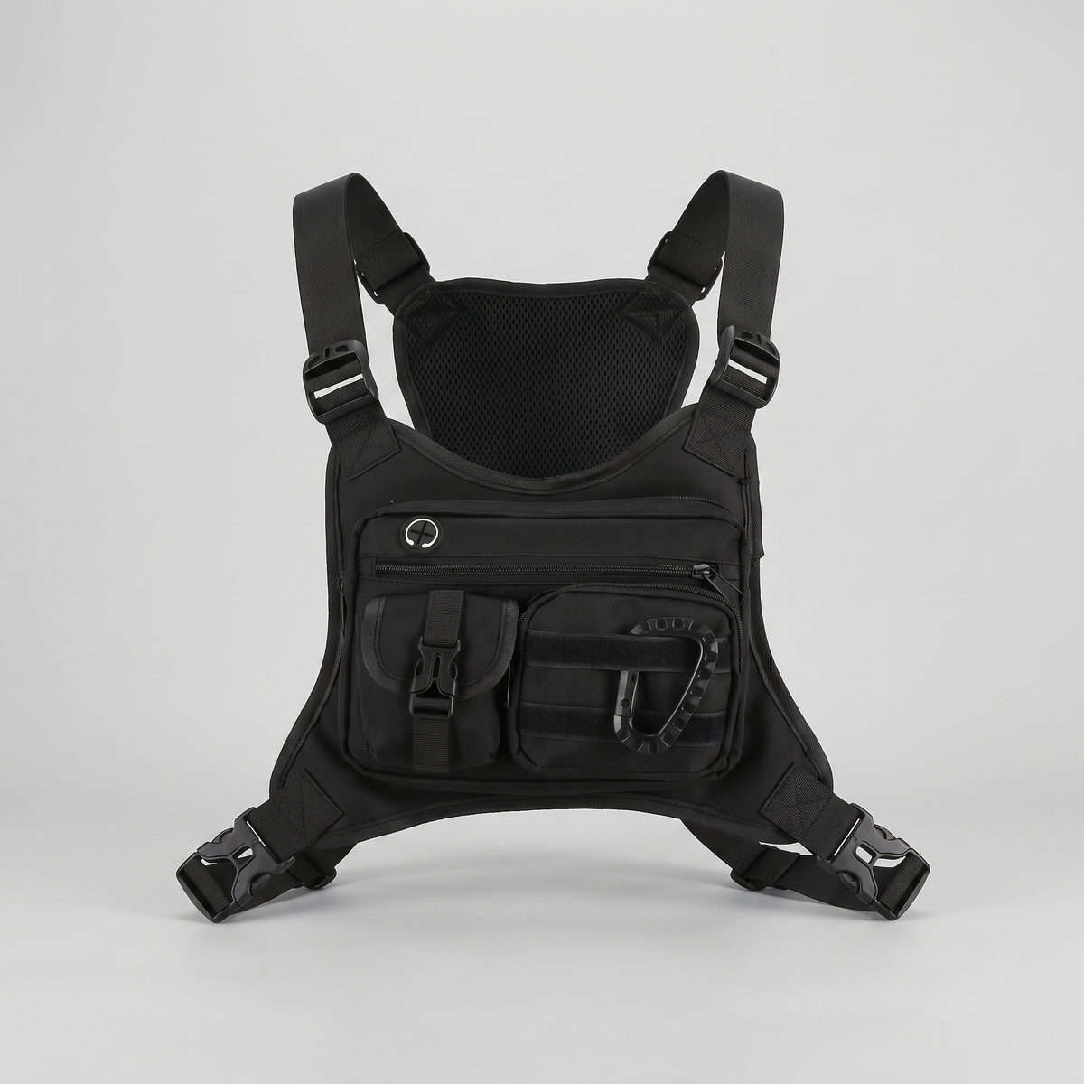 Men's Chest Harness Bag with Multi Pockets and Adjustable Straps