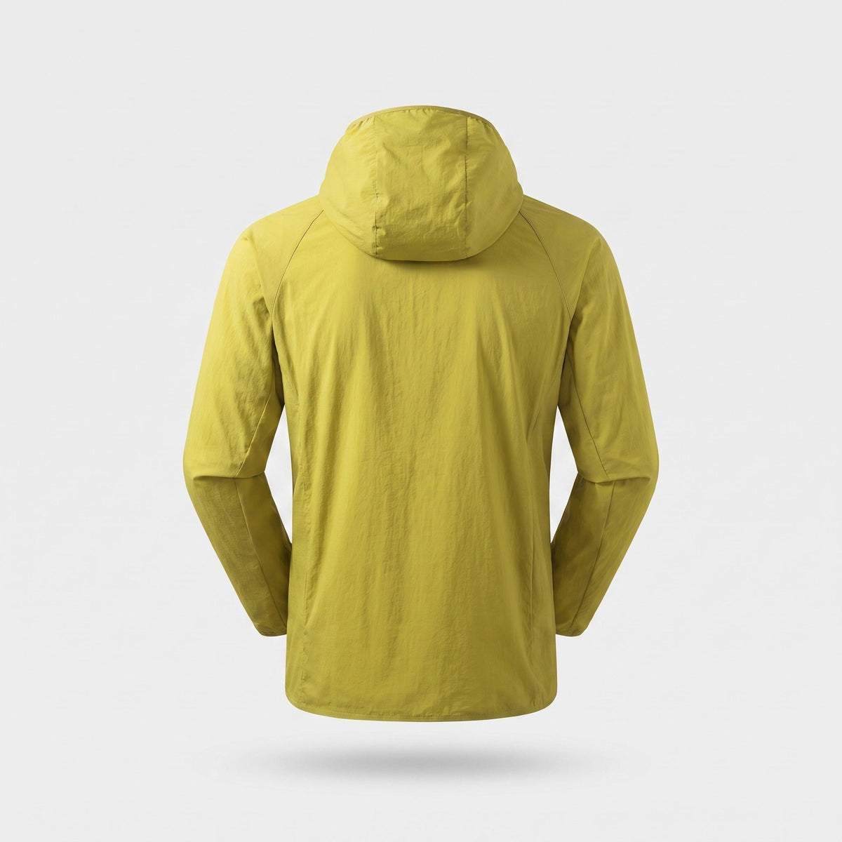 Men's Packable Hooded Windbreaker Jacket with Chest Pocket
